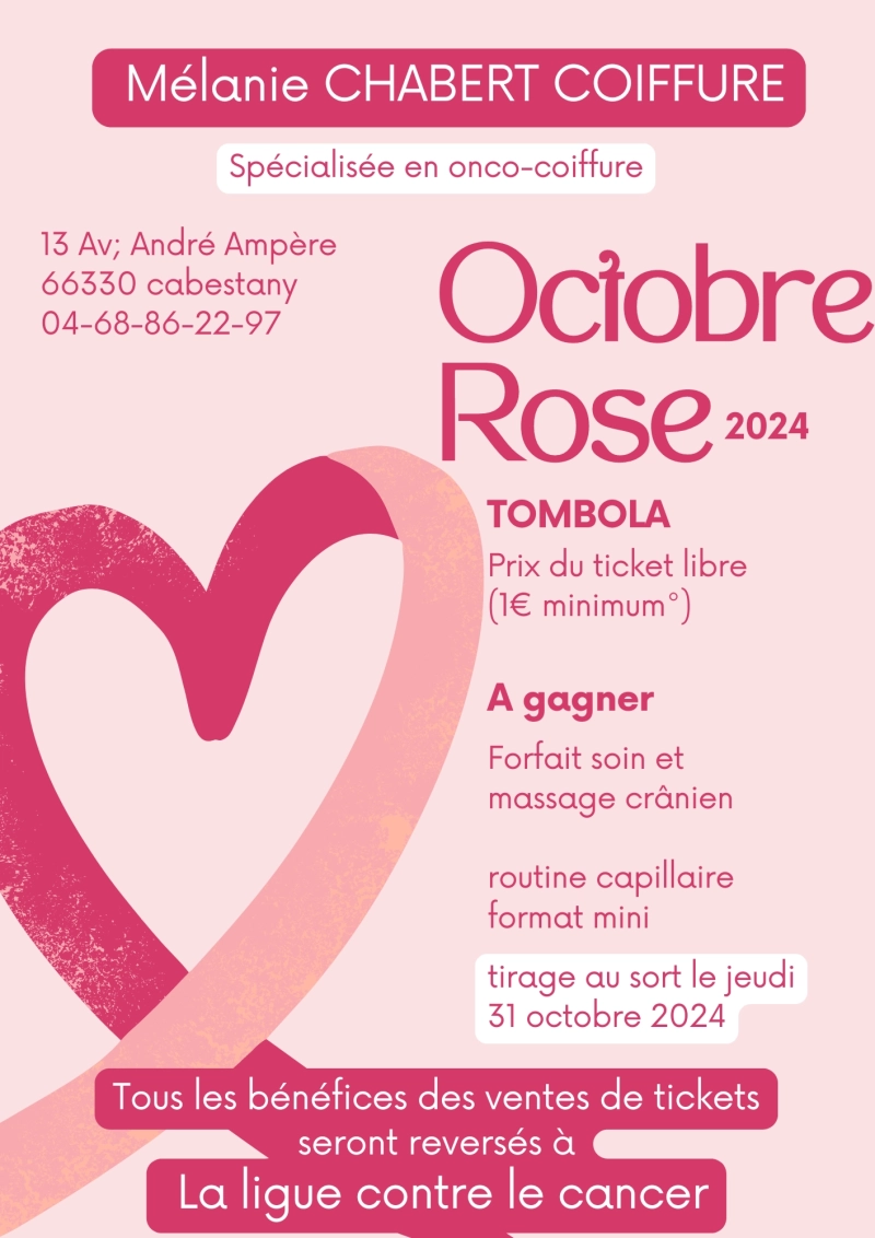 Octobre Rose dans votre salon de coiffure à Cabestany